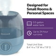 Honeywell Mini Cool Mist Humidifier for Bedroom or Office, Blue, 200 sq