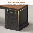 thumbnail image 7 of 110.3" Long Two Person Desk with 7 Drawers and Storage Cabinet, Farmhouse Computer Desk for Home Office, 7 of 7