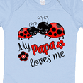 thumbnail image 4 of Inktastic My Papa Loves Me with Cute Ladybugs Boys or Girls Baby Bodysuit, 4 of 5
