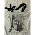 thumbnail image 2 of Harajuku Lace Patchwork Bandage Crop T-Shirts Women Slim Skull Letter Print Y2k Aesthetic Tees Vintage Grunge Bottoming Tshirts, 2 of 12