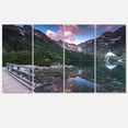 thumbnail image 2 of Wooden Foot Bridge Over Lake - Landscape Canvas Art Print, 2 of 3