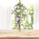 thumbnail image 2 of Decoración de dintel de flores artificiales con margaritas para colgar en la puerta del hogar o la boda., 2 of 6