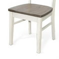 thumbnail image 5 of Dean Dining Chair Set of 2, Ladderback Design, White Mahogany Wood, 5 of 10