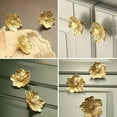 thumbnail image 3 of 2pcs Gold Flower Kitchen Cabinet Knobs Solid Brass Dresser Drawer Handles Pulls, 3 of 8