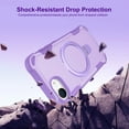thumbnail image 2 of for iPhone 16e Case Magnetic Finger Ring Holder Kickstand Compatible with Magsafe Military Grade Drop Protection Heavy Duty Shockproof Men Women Rugged Cover for iPhone 16e,Purple, 2 of 7