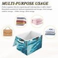 thumbnail image 7 of Foldable Fabric Storage Bin With Handle Collapsible Basket Box Storage With Lid Organizer A Swmming Pool, 7 of 7