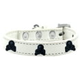 thumbnail image 7 of Dog, Puppy and Pet Widget Fashion Collar, "Black Skulls", 7 of 7