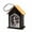 B, variant on QLUEWX LED Halloween Haunted House Light, 4.5" Wooden Glowing Grim Reaper Lamp Halloween Party Decorations, Spooky Party Supplies Home Decor, Halloween Decor for Home Indoor Table Haunted House