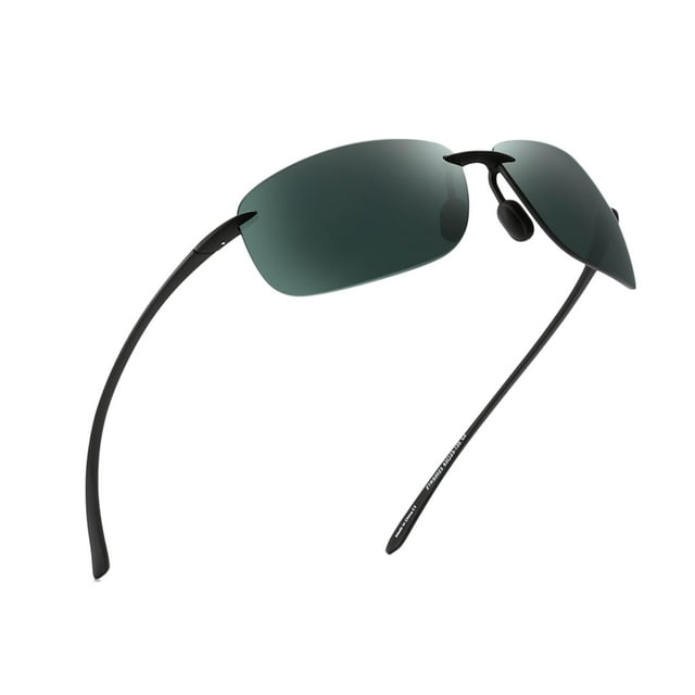 Gafas Deportivas JIM HALO Polarizadas TR90 Sin Montura Verde