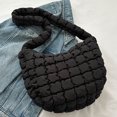 thumbnail image 1 of Bolso Hobo de nube para mujer, Bolso tipo cartera suave de color sólido, Bolso de viaje de gran capacidad, 1 of 8