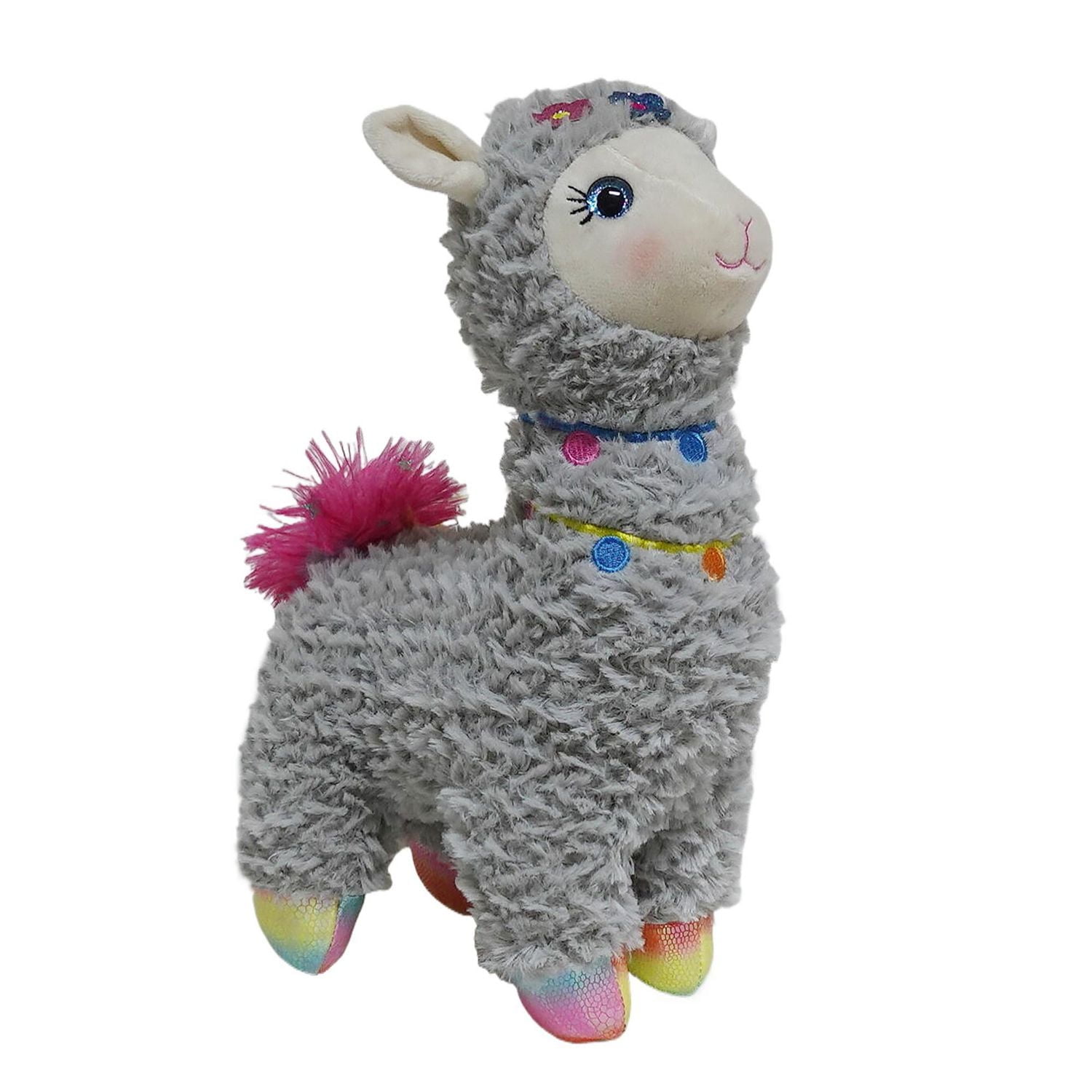 Way To Celebrate Easter Plush 13inch Medium Standing Llama Blue