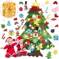 thumbnail image 2 of Árbol de Navidad de fieltro DIY 2024 Decoración navideña para el hogar Navidad 2025 Adornos navideños de Año Nuevo Papá Noel Regalos de Navidad para niños, 2 of 5