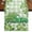 Green LightGreen, variant on Table Runners 120 Inches Long Dress Scarves, St. Patrick's Day Farmhouse Coffee/Dining/Kitchen Table Runner for Living Room, Green Shamrocks Truck Plants Retro Beige 13x120 Inch