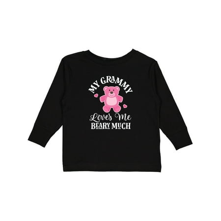 

Inktastic Grammy Loves Me Girls Bear Gift Toddler Toddler Girl Long Sleeve T-Shirt