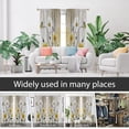 thumbnail image 4 of Yellow Floral Window Curtain Rustic Country Flower White Daisy Sunflower Butterfly Abstract Black Grey Leaves Living Room Bedroom Window Drapes Treatment Fabric 1 Pair, 52" W x 84" L, Vintage, 4 of 6