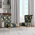 thumbnail image 2 of Designart "Twilight Serenity In The Tropics I" Chaise d'Appoint Tropicale Dorée - Fauteuil Tropical pour Chambre, 2 of 7