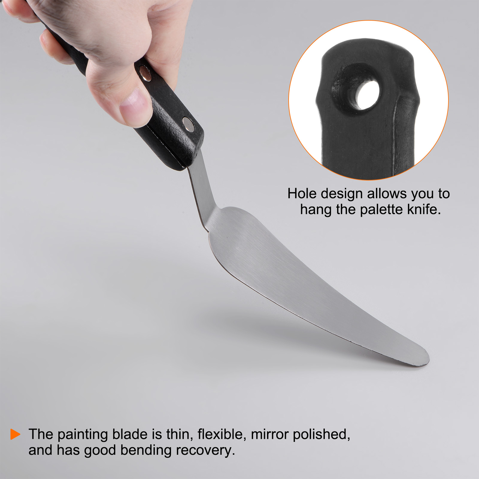 Couteau à Palette Peinture N°10 En Acier Inox - Spatule Pour Artistes - Neuf