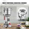 thumbnail image 2 of KFFKFF 300g Electric Grinder for Grains, 1500W Speedy Spice Mill, Stainless Pulverizing Equipment for Dry Ingredients, Coffee, Corn, Pepper - Straight Design, 2 of 9