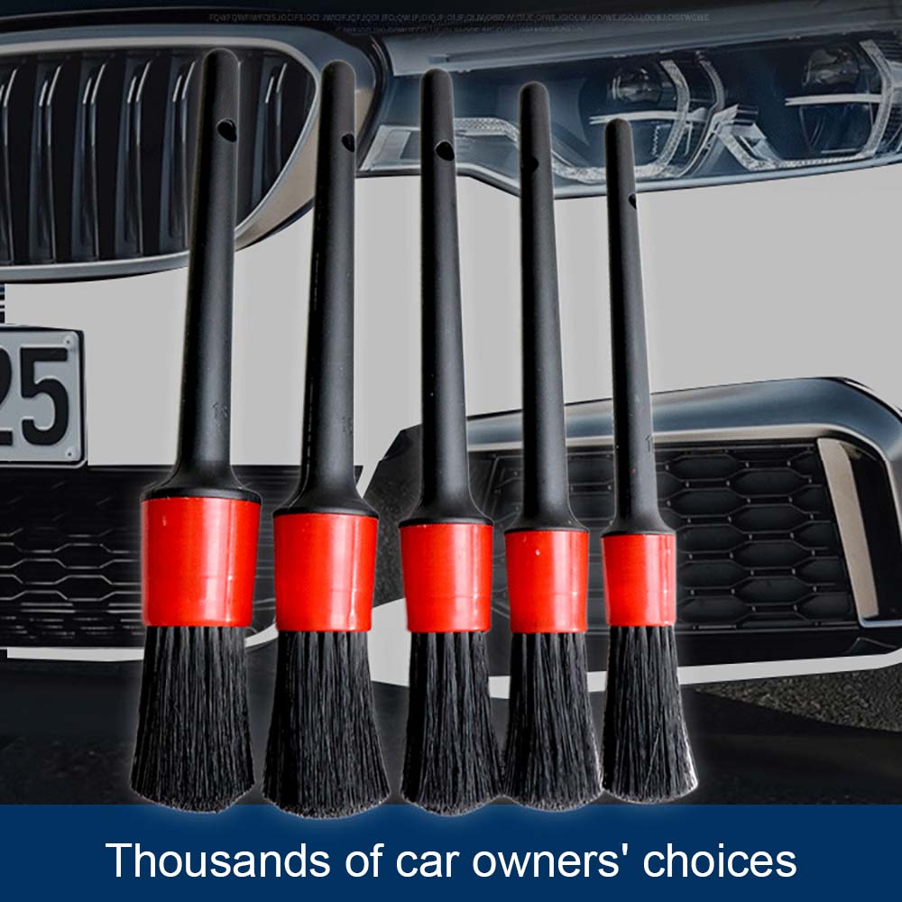 5 PCS Car Auto Detailing Brush Set For Car Motorcycle Automotive
