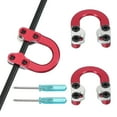 thumbnail image 1 of Archery D Loop, Arc Composé Métal U Nock D Ring Accessoires de Libération d'Encoche avec Tournevis Vis pour Tir Rouge, 1 of 5