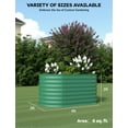 thumbnail image 3 of 2 Pack Galvanized Raised Garden Beds - 4x2x2ft Planter Box for Vegetables, Flowers, Rust-Resistant Garden Box, Easy Assembly Raised Beds, Durable Planters for Outdoor Plants, Green 120*60*60cm, 3 of 6