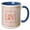 Blue/White, variant on 3drose, Word Love Typography Art with Arrows, 11oz Two-tone Yellow Mug