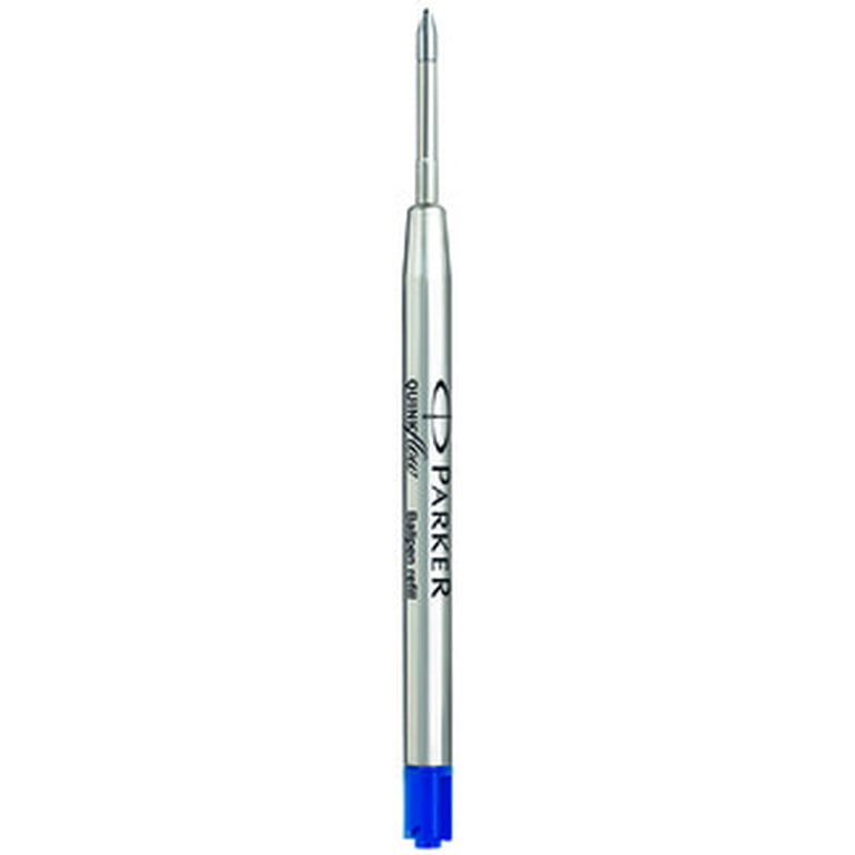 PARKER QUINKflow Ballpoint Pen Ink Refill, Medium Tip, Blue, 1 Count
