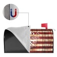 thumbnail image 5 of PHELIKA American Flag Painted Wood Wall Adventure Awaits Mountain Compass White Magnetic Mailbox Covers Standard Size 21"H x 18"W, 5 of 8