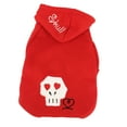 thumbnail image 3 of For SMALL Pet Cat Dog Sweatshirt Jumper SKULL Warm Hoodie Coat Jacket, 3 of 4