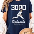 thumbnail image 2 of Clayton Kershaw 3000 Strikeouts T-Shirt, Men's And Women's Graphic Tee 100% Cotton by TBun, Full Sizes S-5XL, 2 of 5