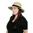 thumbnail image 2 of Sun Hats for Women Wide Brim Fedora Summer Beach Packable Travel 50+ UPF Sun Protection Ladies Headwear Sonoma Tan, 2 of 2