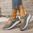 thumbnail image 4 of IUJSOY Wedge Sneakers for Women Hollow out Mary Jane Shoes Platform Sandals Casual Walking Shoes, 4 of 7