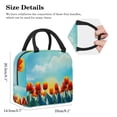 thumbnail image 2 of ERJLKXP Tulips Flower Insulated Lunch Bags for Women and Men,Adult Reusable Lunch Tote Bag for Work,cooler bag, 2 of 7