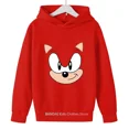 thumbnail image 4 of Sudadera con capucha con estampado de dibujos animados de Sonic para niños, ropa informal de manga larga con cuello redondo, divertida y holgada, para otoño, 4 of 5