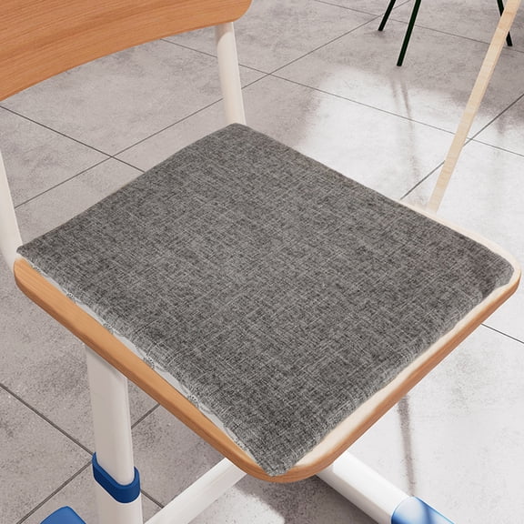 Seat Cushions, Wuztai Soft Supportive Seat Cushion, 16 Inch Cotton Linen Tatami Chair Cushion Floor Cushion for Living Room, Dark Gray