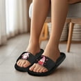 thumbnail image 5 of Wismoutput Dwarf Sandals Women & Men’s Shower Slides Slippers Pool Slides House Slippers Non-Slip Indoor Bathroom Shoes Beach Sandals Summer Couple Shoes Black Size 11.5, 5 of 7