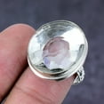 thumbnail image 2 of Natural White Topaz Gemstone Handmade 925 Sterling Silver Gift Ring Size 8, 2 of 2