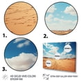 thumbnail image 3 of Designart "Sahara's Arid Horizon" Landscapes Framed Wall Art - Global Brown Desert Living Room Framed Canvas Art, 3 of 6