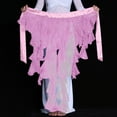 thumbnail image 3 of Felirenzacia Women's Mesh Sequin Layered Skirt, Long Tulle Dance Skirt, Pink,Free Size, 3 of 5