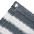 thumbnail image 3 of Boen 3' x 16' ft Balcony Privacy Screen, Fence Windscreen Cover UV Protection Weather-Resistant Mesh Cloth Shade Netting with Grommets for Patio, Backyard, Deck, Outdoor Porch, Railing - Grey & White, 3 of 8