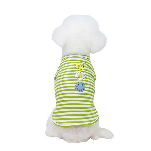 BESTSKY Dog Clothes for Small Dogs,Keeps Tidy Puppy Clothes,Colorful Fashion Dog Shirt,Green,S
