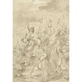 thumbnail image 2 of Gian Antonio Burrini 11x14 Black Ornate Wood Framed Double Matted Museum Art Print Titled: The Capture of Christ (1666 - 1727), 2 of 5