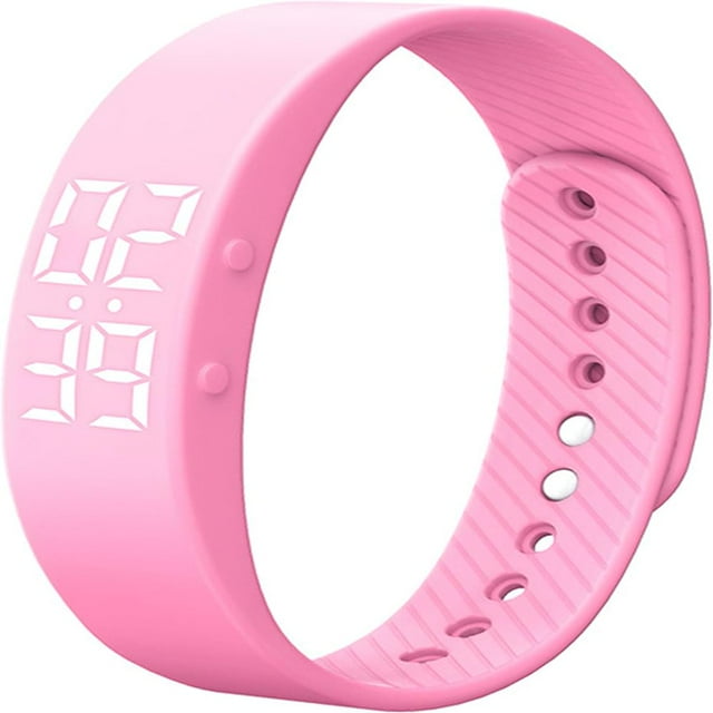 CUITING Non-Bluetooth Fitness Tracker Watch Pedometer Digital Step Counter Calorie Counter Distance Activity Tracker Alarm LED Fitness Watch IP65 Water Resistance