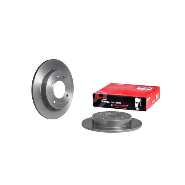 Brembo Brake Rotor 08908111C02 Solid; One Piece Design; Wheel Bolt Pattern 4 x 114.3 Millimeter; 154.3 Millimeter Hat Inside Diameter; 76.05 Millimeter Hub Diameter; Gray Cast Iron; Single