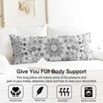 thumbnail image 3 of Boho Long Body Pillow Cover – Soft & Breathable Ethnic Fabric, Hidden Zipper, 20"x54", Stylish Abstract Tribal Print – Gift for Side Sleepers, Pregnancy, Home Decor, 3 of 7