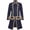 Blue, variant on Steampunk Jacket Men Renaissance Tailcoat Medieval Costume Halloween Costumes for Mens Red XXL