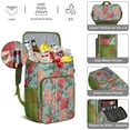 thumbnail image 5 of Travel Cooler Bag - Pioneer Flower Floral Print Pattern Camping Beer Cooler Backpack with Bottle Opener- Waterproof Insulated Picnic Backpacks - Cooler Bag for Beach, 5 of 6