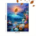 thumbnail image 3 of UXIEQU Seascape Floral Canvas Wall Art 15.75x11.81 Inches, 3 of 8