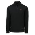 thumbnail image 2 of Men's Cutter & Buck Black Georgia Bulldogs Alumni Logo Roam Eco Recycled Quarter-Zip Sweatshirt, 2 of 3