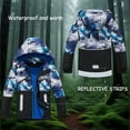 thumbnail image 6 of Kiijoy Toddler Boys Fleece Windbreaker Casual Sports Zip Up Hooded Jacket Kids Raincoat, 6 of 8